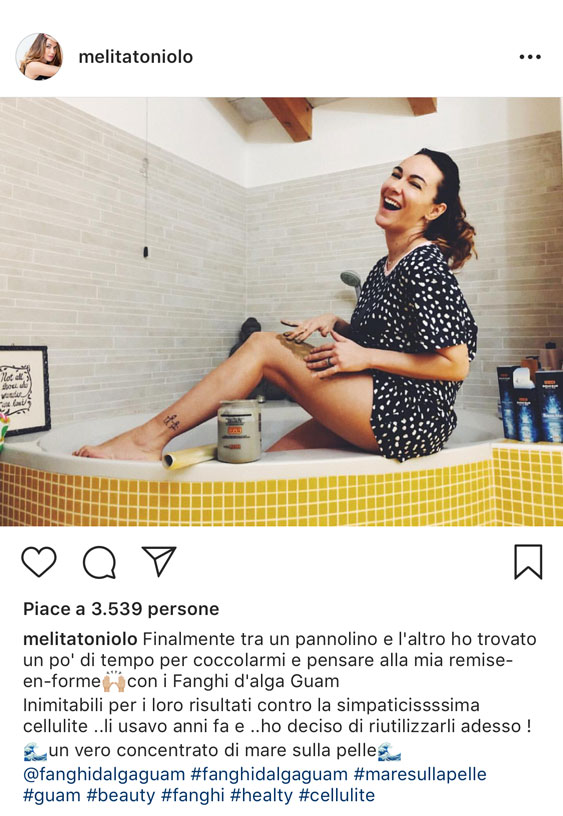 cellulite rimedi fanghi alga guam testimonianza instagram